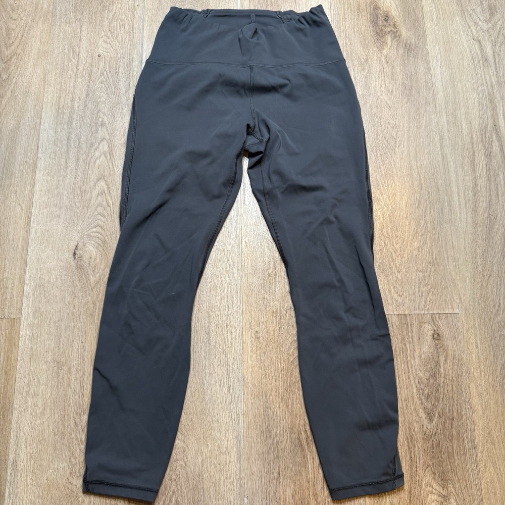 Lululemon Train Times 26" Gray Womens Drawstring Leggings Size 8